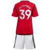 Conjunto (Camiseta+Pantalón Corto) Manchester United McTominay 39 Primera Equipación 23-24 - Niño